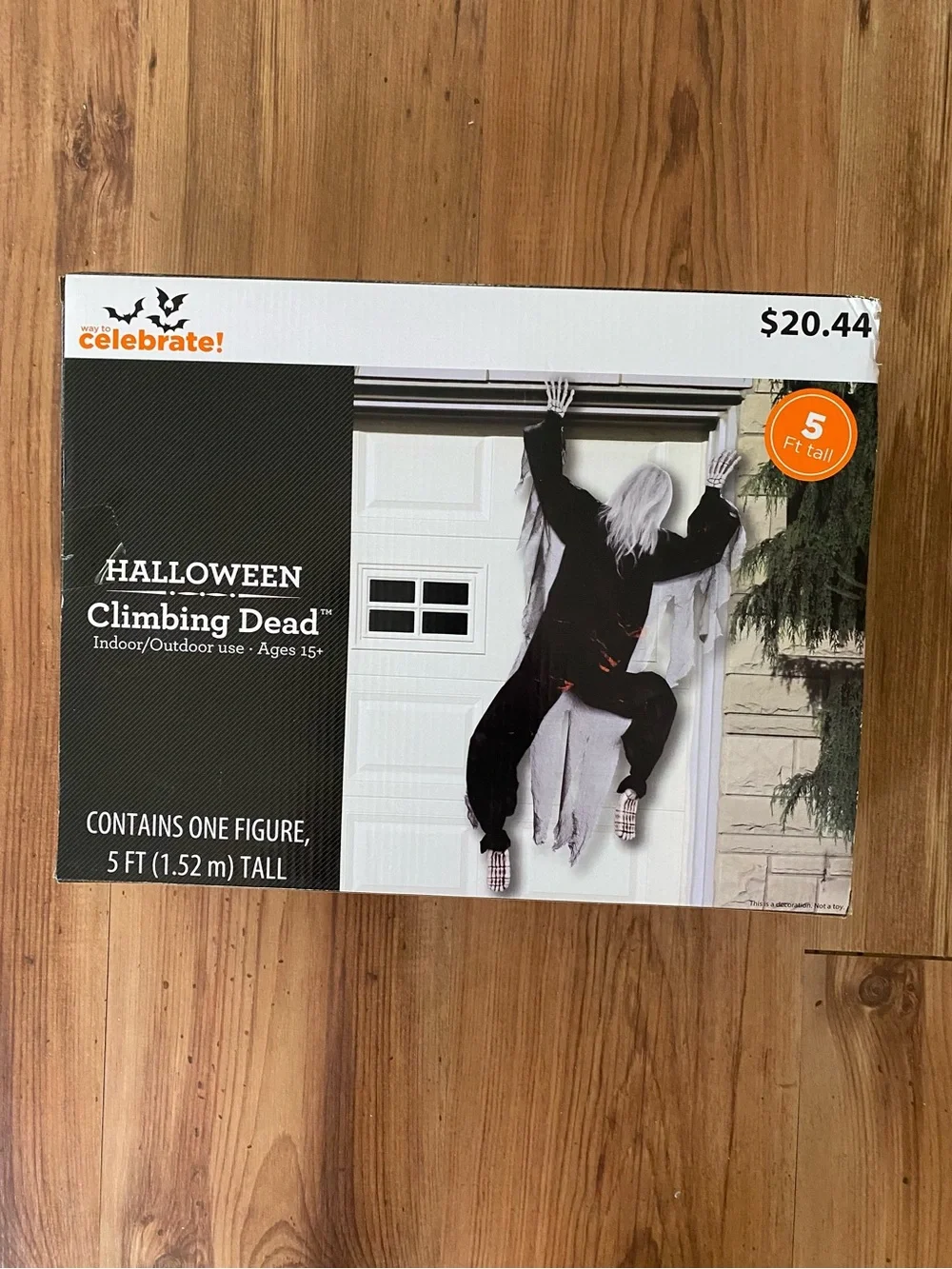 Halloween Climbing Dead 5ft Black Decoration Indoor/ Outdoor